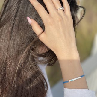 צמיד Irene Blue&White